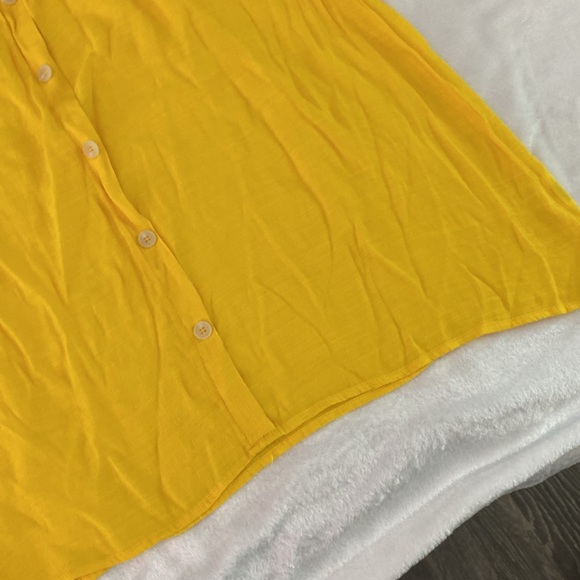 A.U.W. dandelion yellow boho sheer lace blouse - Picture 7 of 17